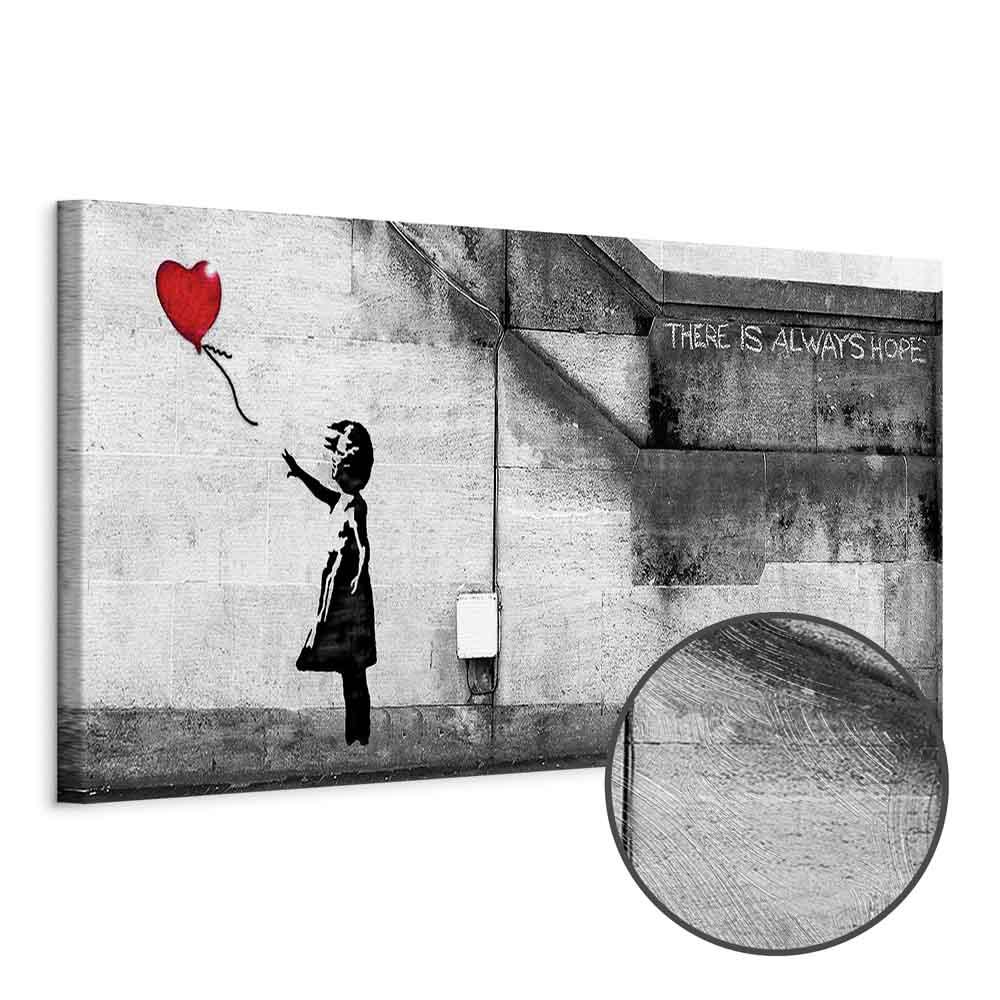 Lærredsbillede - There Is Always Hope Narrow Red, 1 del vægkunst - 150 x 50 cm - Premium Print