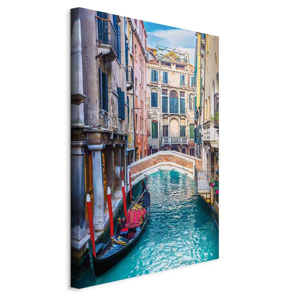 Lærredsbillede Holiday Moment - 1 del, vertikal vægdekoration med Venedig-motiv - 40 x 60 cm - Standard