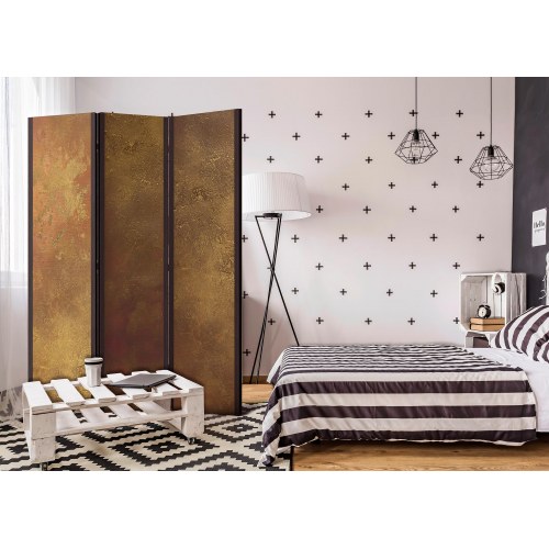 Skærmvæg Gylden Fristelse 135 x 172 cm - 3-panels rumdeler