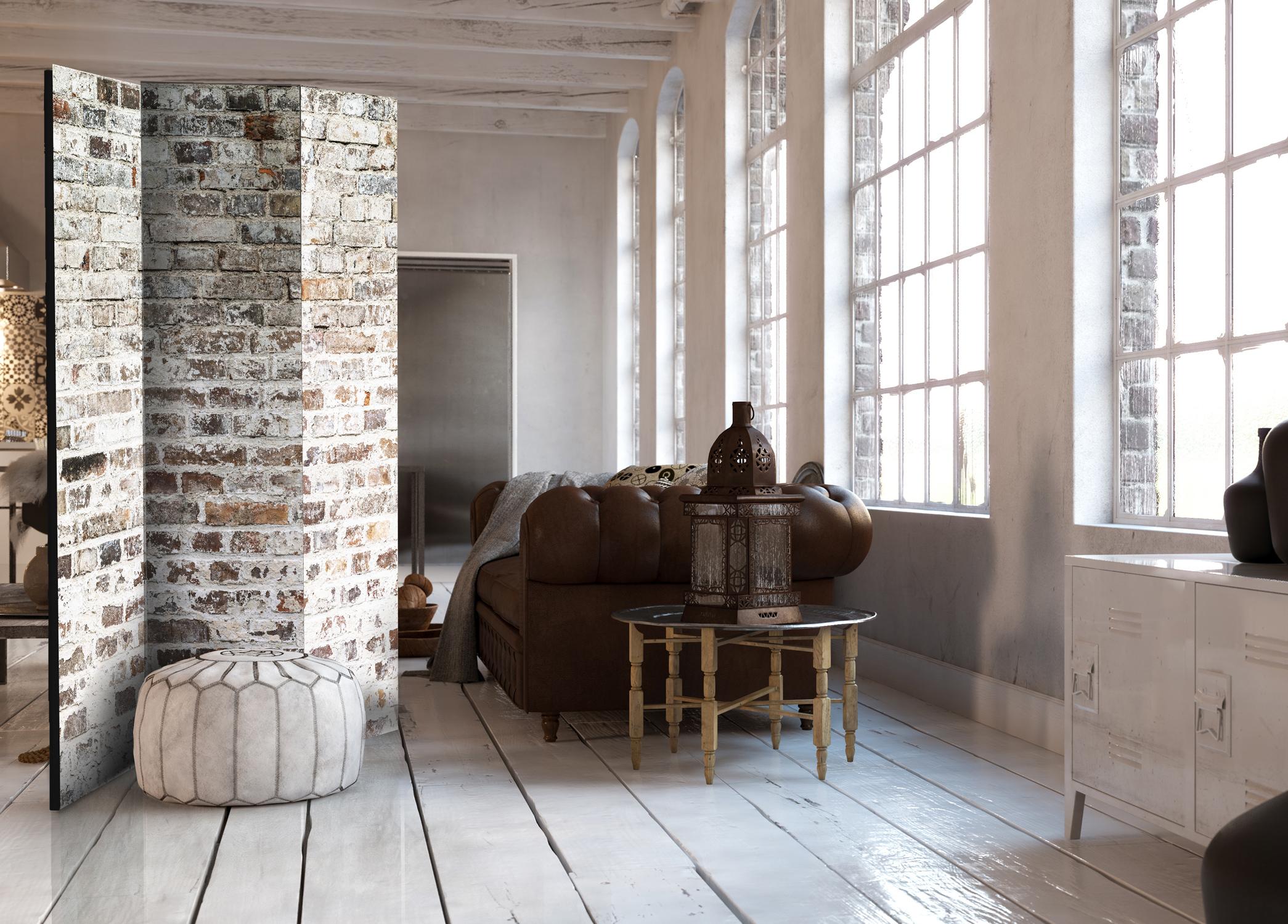 Skærmvæg Old Walls 135 x 172 cm rumdeler - 135 x 172 cm - Dobbeltsiddet