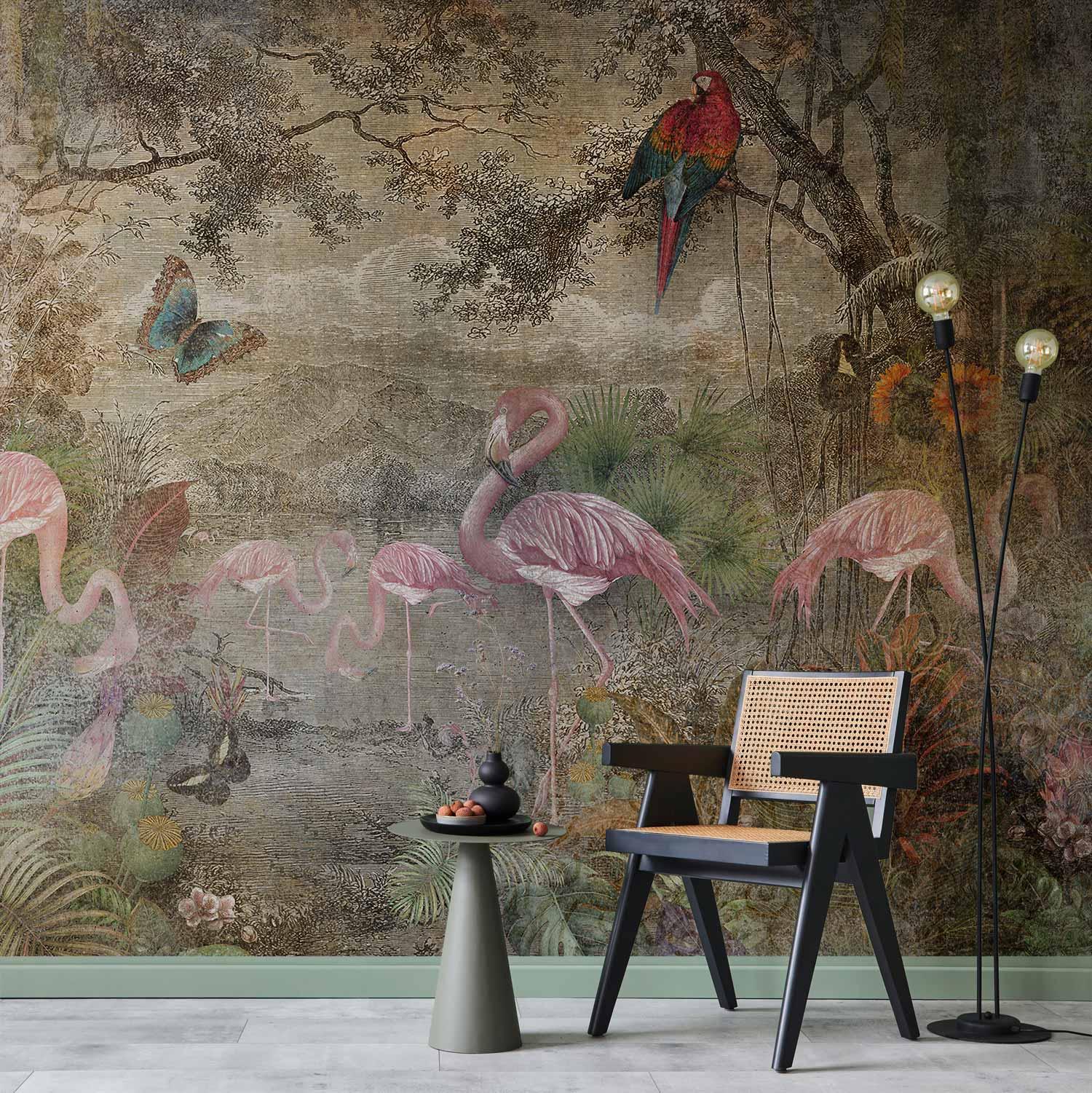 Fototapet med dyr - Vild fauna og flora - 392 x 280 cm - Selvklæbende