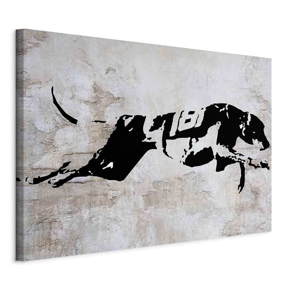 Lærredsbillede Greyhound Race i bredformat - 120 x 80 cm - På italiensk lærred