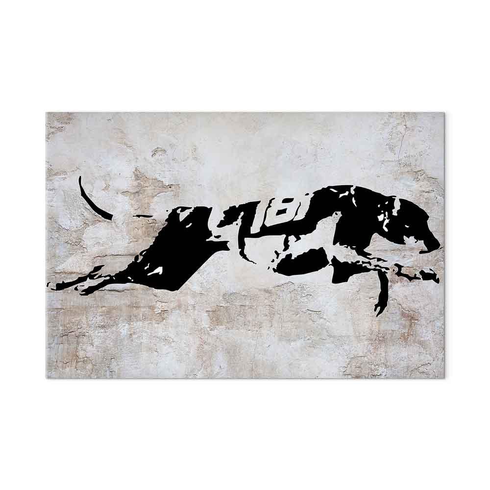 Lærredsbillede Greyhound Race i bredformat - 120 x 80 cm - Premium Print