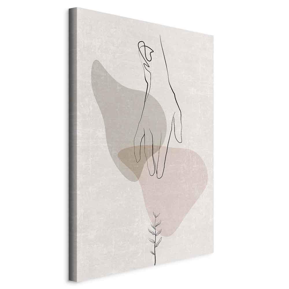 Lærredsbillede Delicate Touch - vertikalt vægbillede i 1 del med abstrakt motiv - 40 x 60 cm - Standard