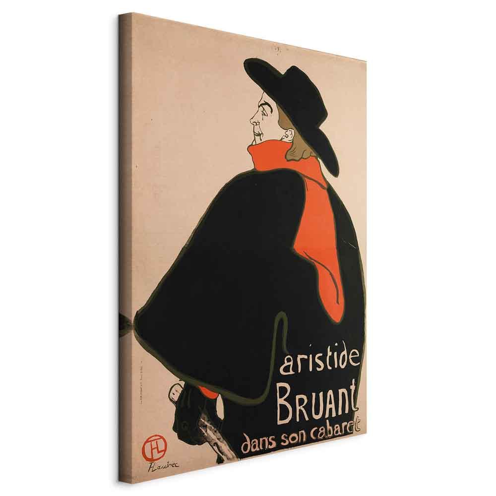 Lærredsbillede - Aristide Bruant: Dans son cabaret, 1 del, lodret vægdekoration - 40 x 60 cm - Standard