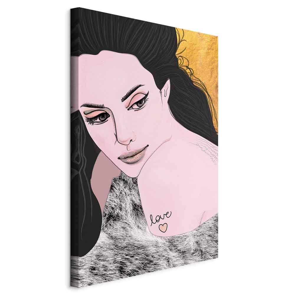 Billede på lærred - Sensual and Love, vertikalt portræt til væg - 40 x 60 cm - Standard