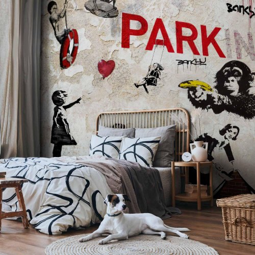 Fototapet med graffiti-collage