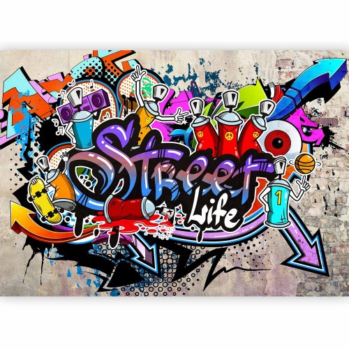 Fototapet Street Game - graffiti fototapet til væg