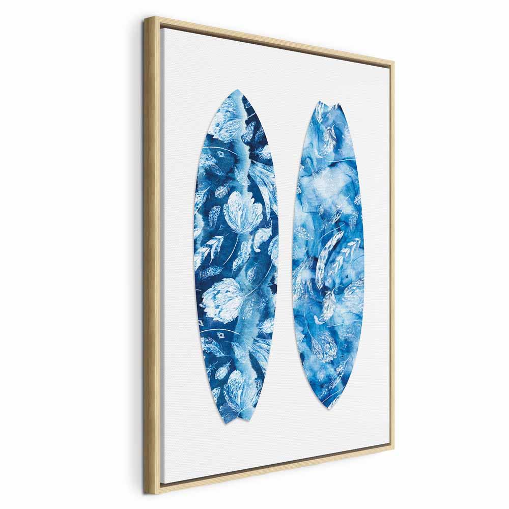 Lærredsbillede Water Fun - lodret vægbillede i 1 del - 40 x 60 cm - I en naturlig træramme