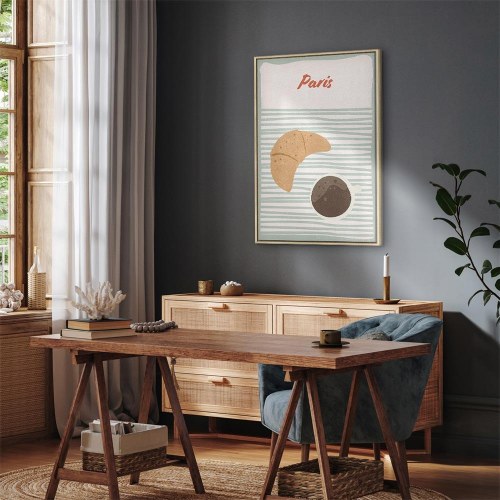 Lærredsbillede Parisian Breakfast - lodret