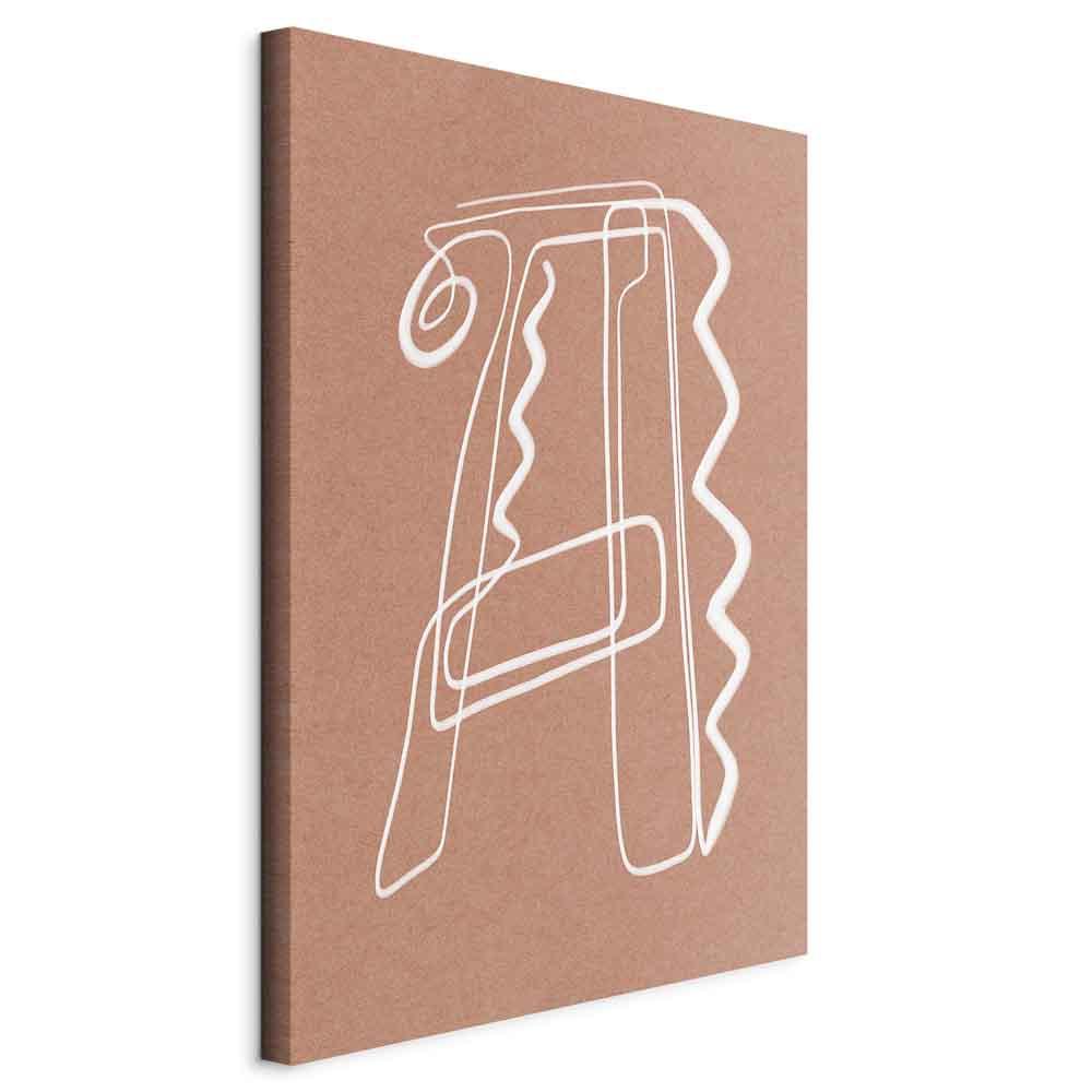 Lærredsbillede Stylish A lodret - 60 x 90 cm - På italiensk lærred