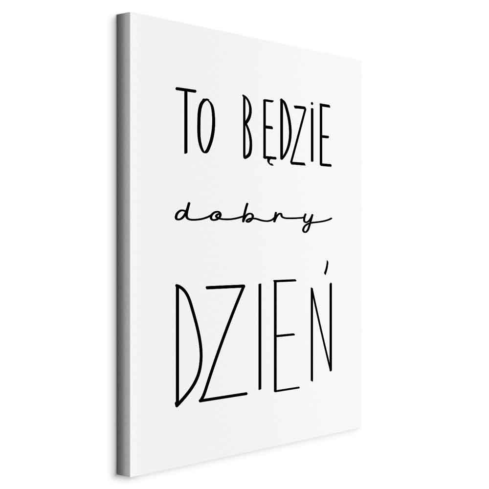 Art of Words lærredsbillede - Det bliver en god dag - 40 x 60 cm - Standard