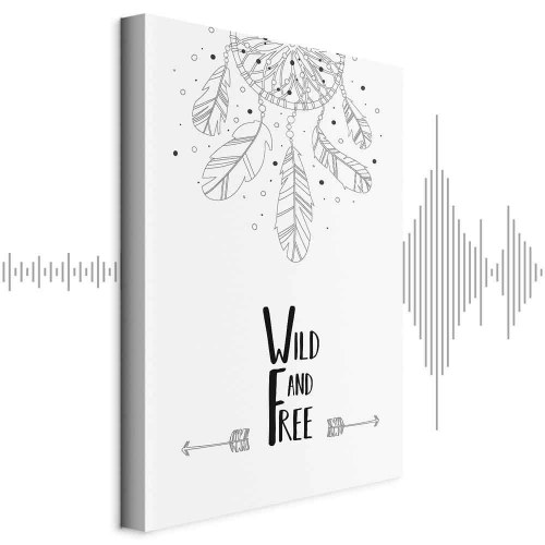 Billede på lærred - Vild og fri, lodret