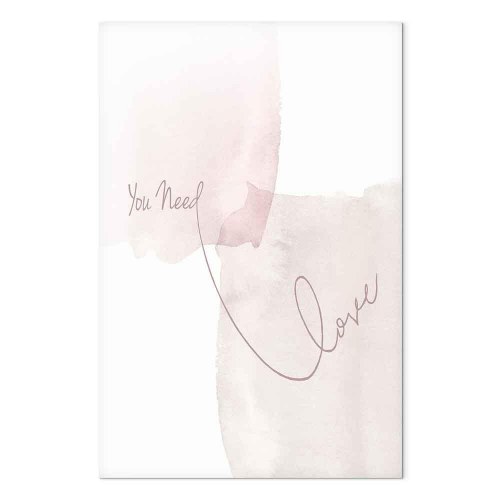 Lærredsbillede You Need Love - lodret