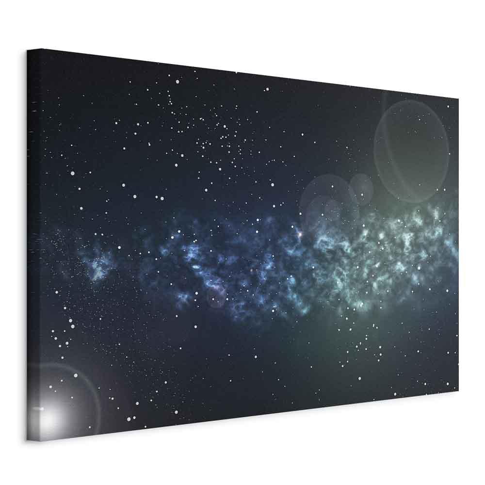 Lærredsbillede Space (1 del) i bredformat - vægdekoration med stjerner, himmel og kosmosmotiv - 120 x 80 cm - Standard