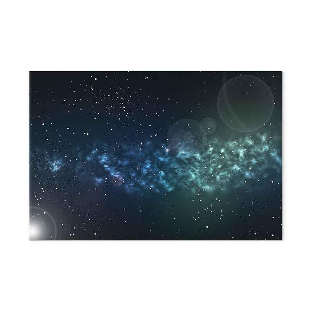 Lærredsbillede Space (1 del) i bredformat - vægdekoration med stjerner, himmel og kosmosmotiv - 120 x 80 cm - Akustisk