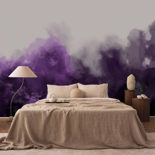 Fototapet Watercolour Variation Violet - abstrakt akvarel fototapet