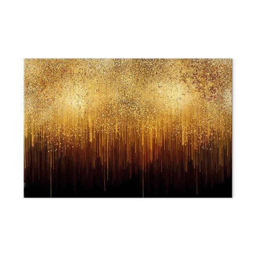 Abstrakt billede på lærred Golden Expansion Wide