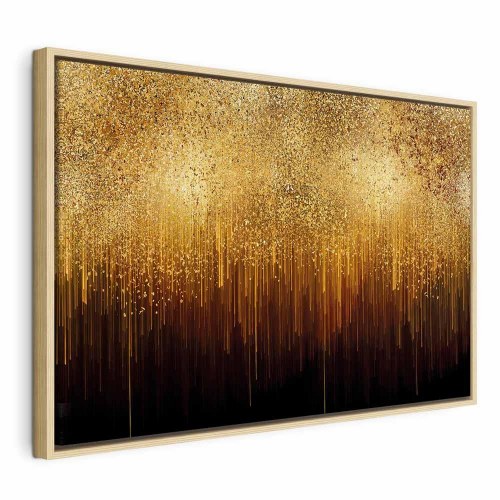 Abstrakt billede på lærred Golden Expansion Wide