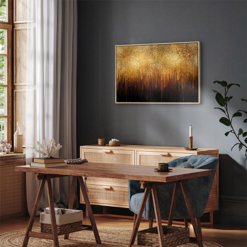 Abstrakt billede på lærred Golden Expansion Wide