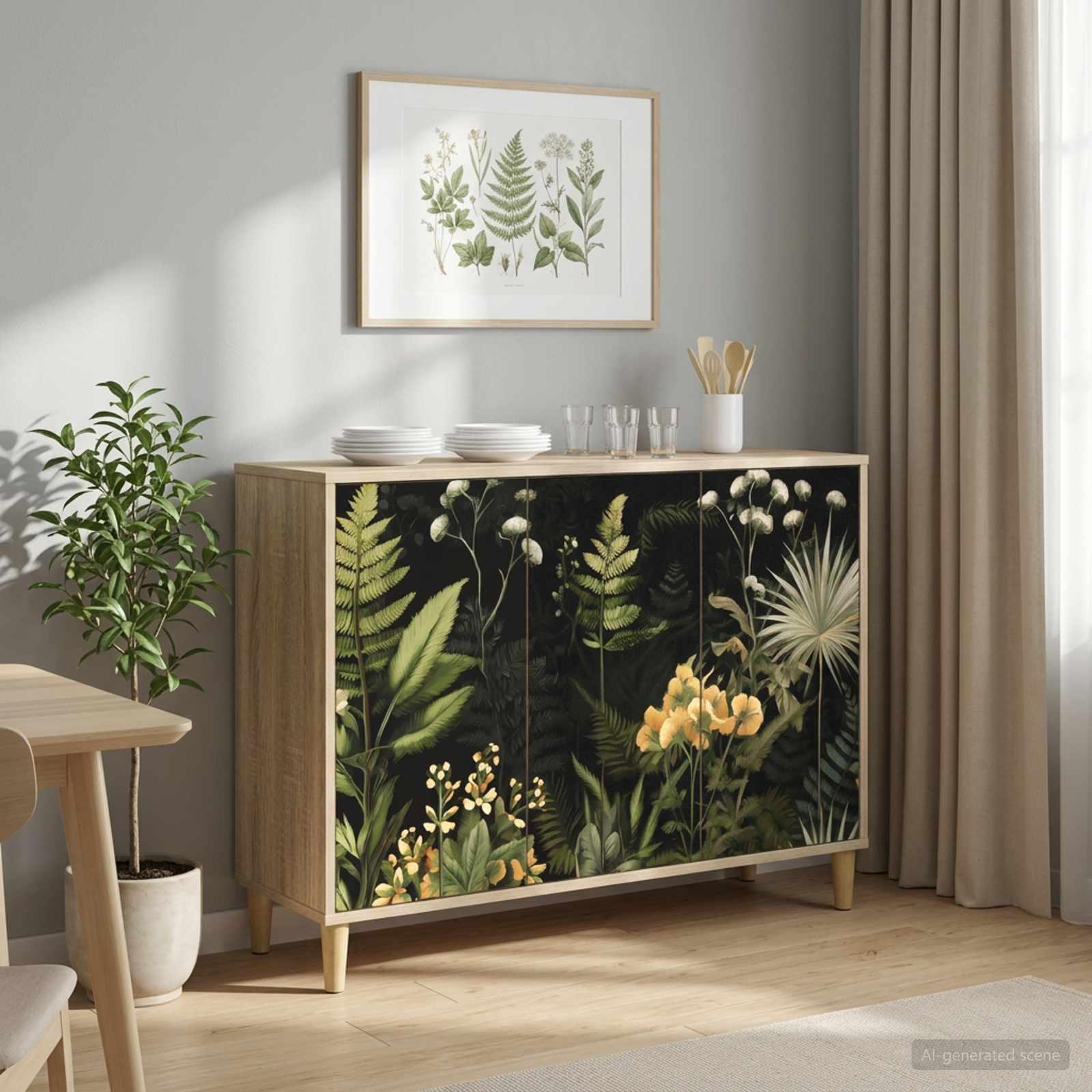 Sideboard RHENEN i sonoma-eg 102 x 33 x 75 cm
