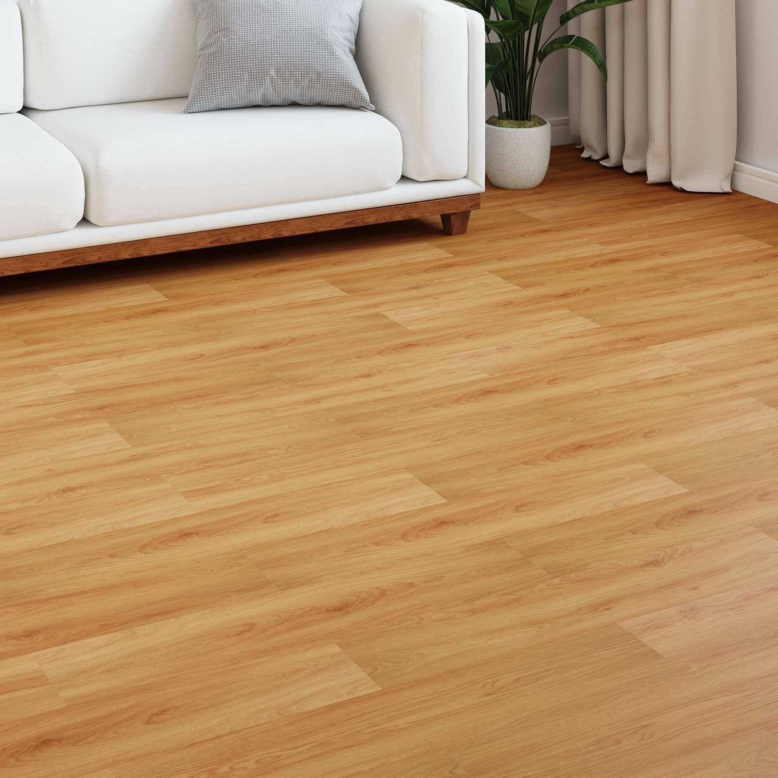 Laminatgulv varm kastanje 101 x 20 x 0,8 cm - 15 stk.