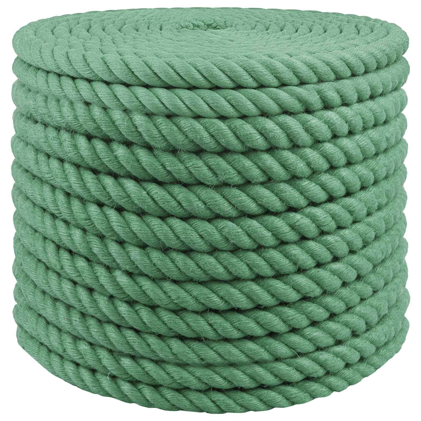 Jute reb 20 mm grøn 100 m - 100% Tossa jute