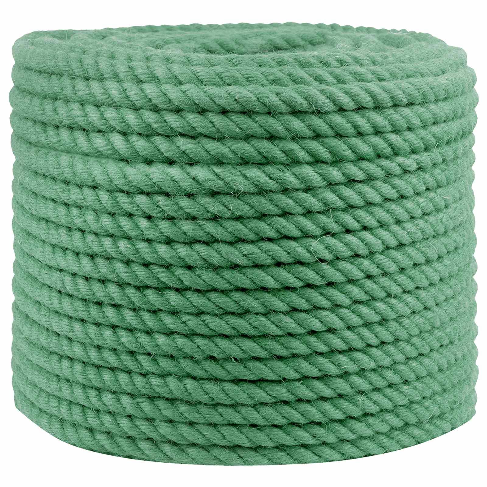 Jute reb 14 mm grøn 250 m - 100% Tossa jute