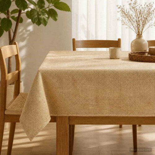 Jute borddug naturfarvet 140 x 300 cm i 100% tossa jute
