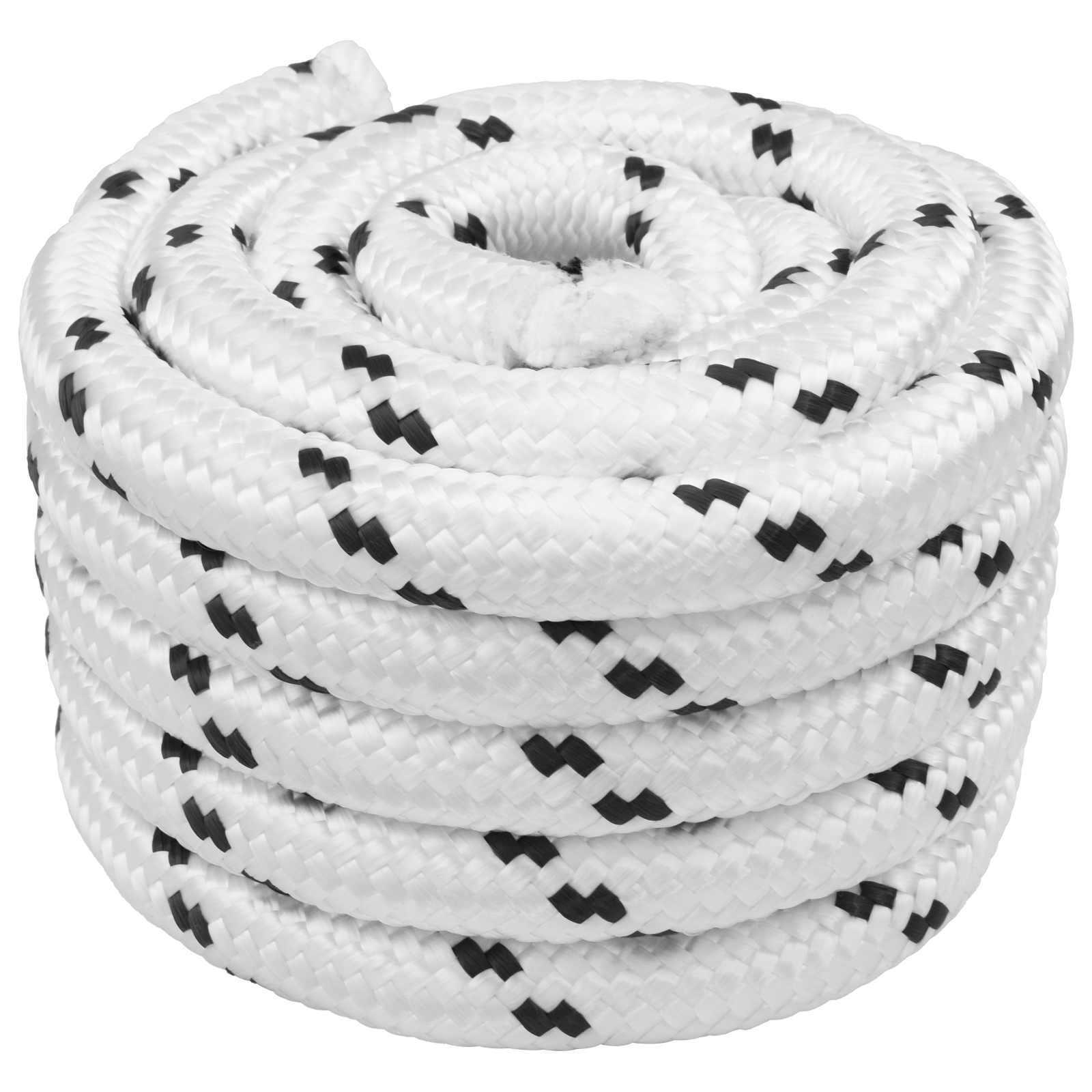 Bådsnor 2,5 mm 50 m hvid polyester reb