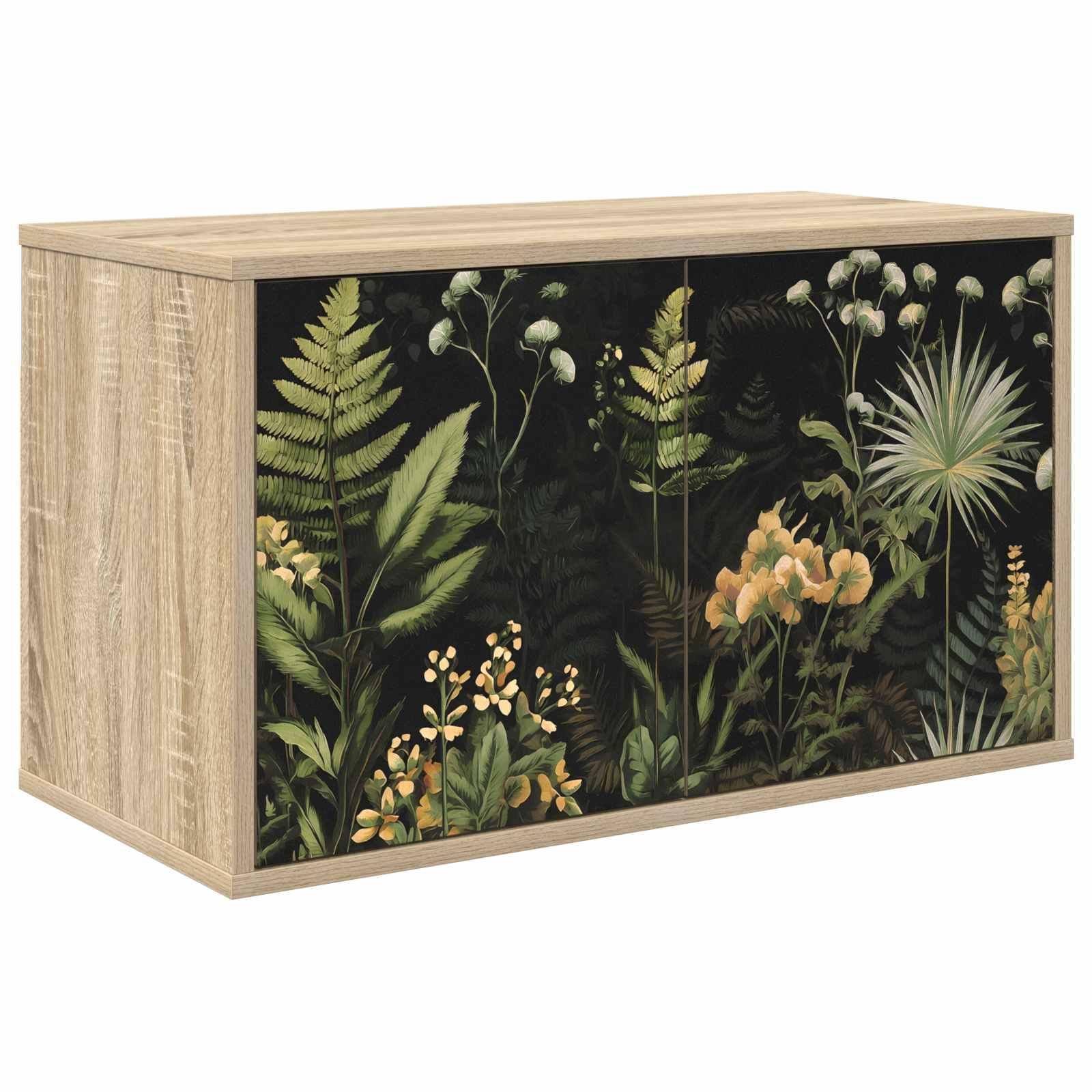Væghængt TV-skab RHENEN 69 x 33 x 40 cm i sonoma-eg