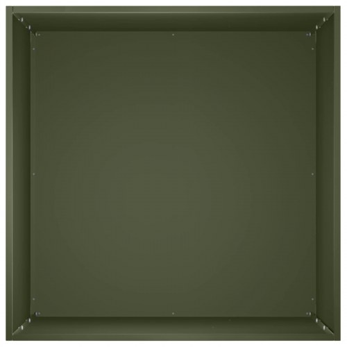 Have blomsterkrukke olivengrøn 40 x 40 x 75 cm i koldvalset stål