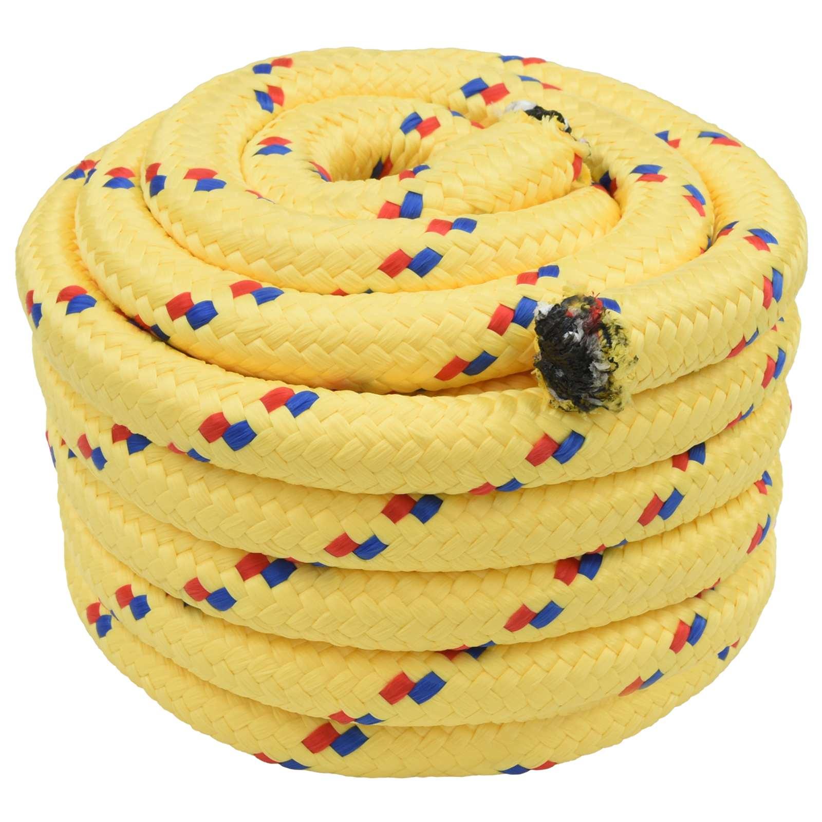 Bådsnor 5 mm 25 m gul polypropylenreb