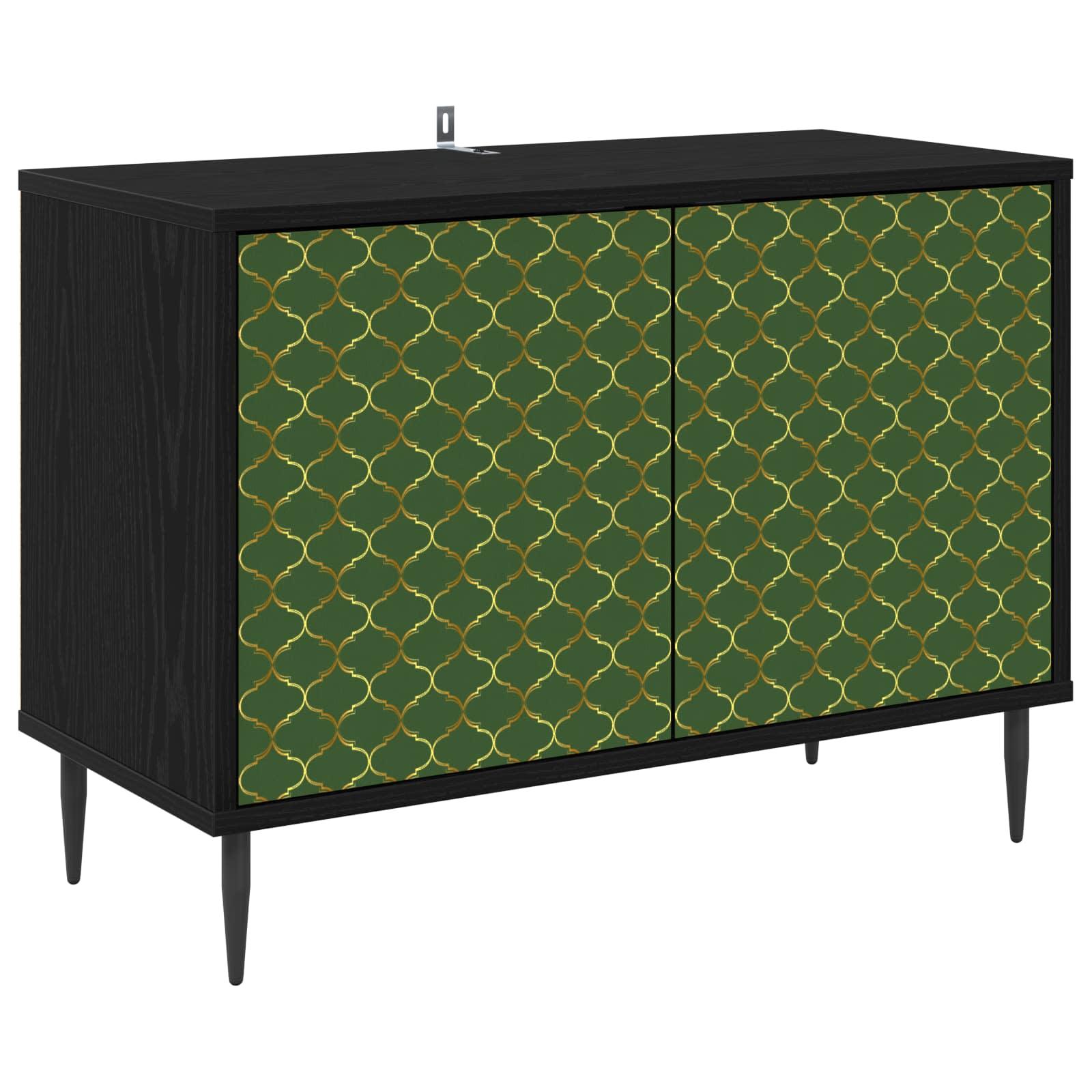 TV-skab GELEEN 69 x 33 x 50,5 cm i sort eg med 2 døre