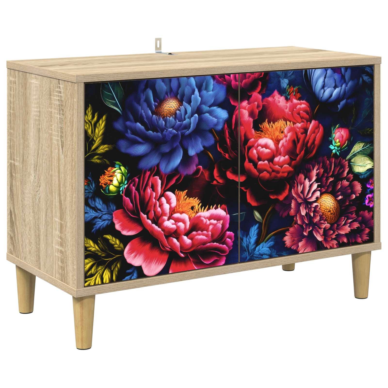 TV-skab KIEL 69 x 33 x 50 cm i sonoma-eg med 2 låger