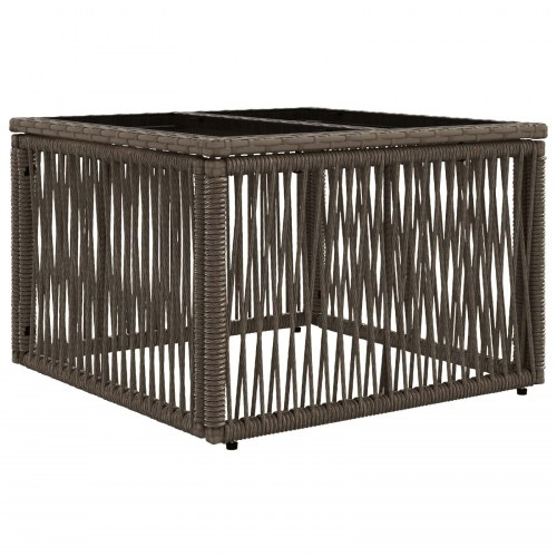 Havesofa sæt 7 dele i grå polyrattan