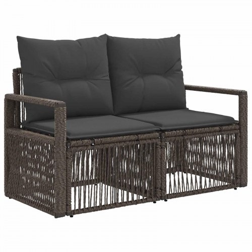 Havesofa sæt 8 stk. i grå polyrattan