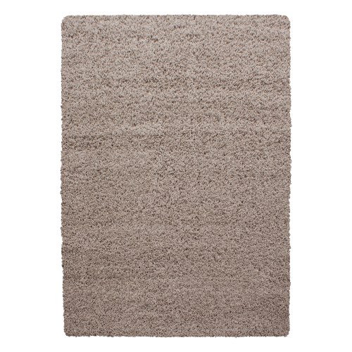 LIFE Unicolor beige shaggy tæppe rektangulært