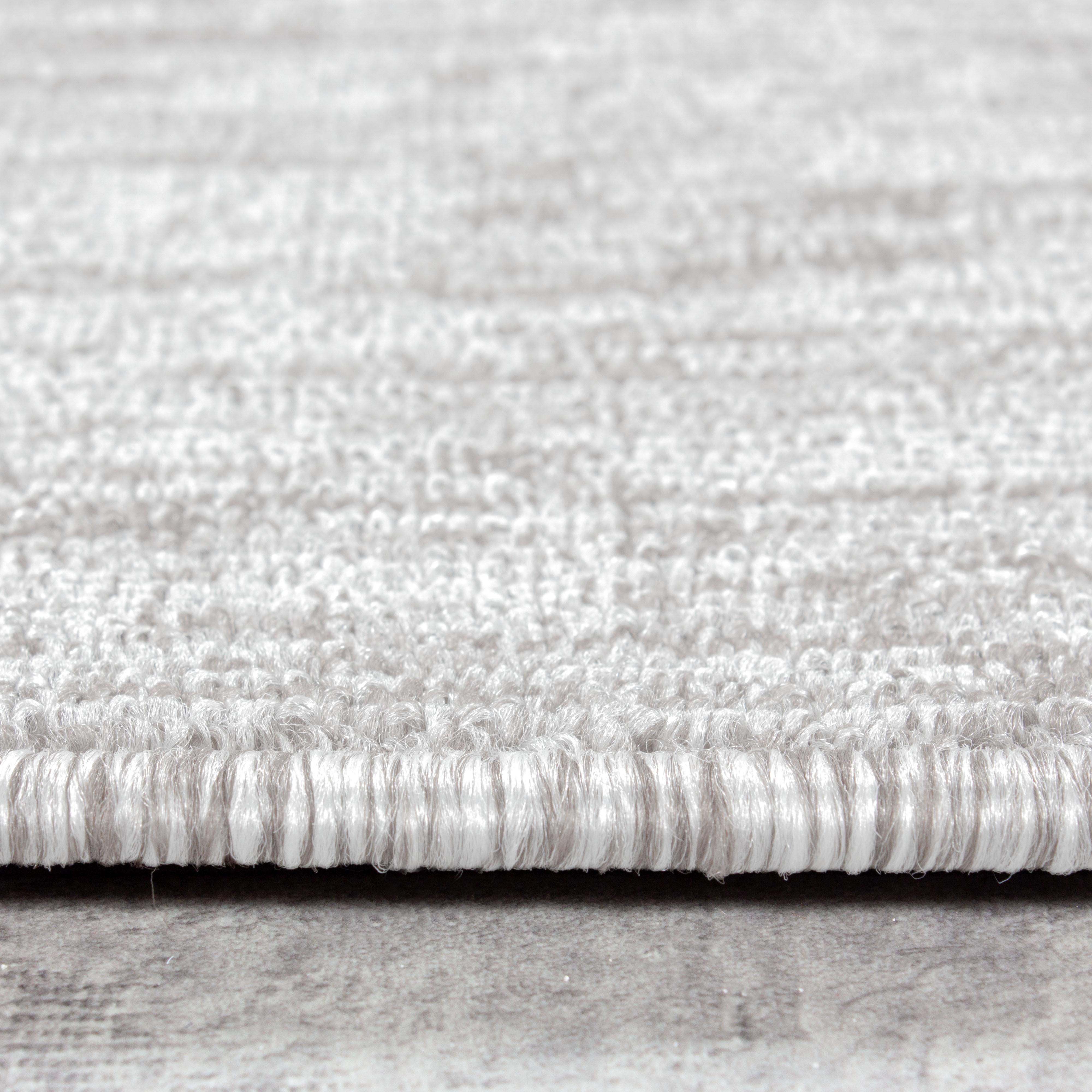 NIZZA Unicolor creme løber kortluvet tæppe - 80 x 250 cm