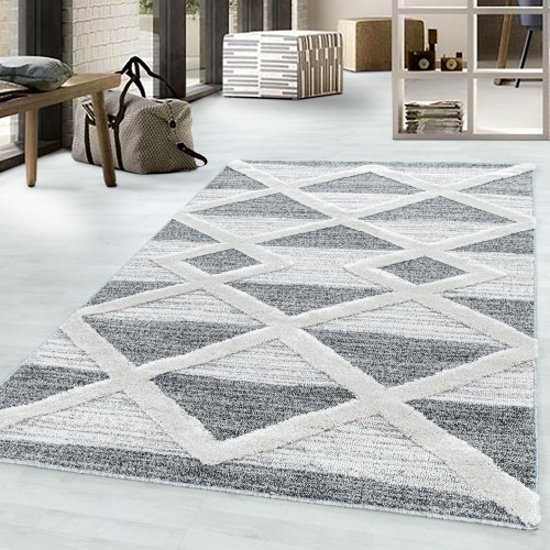Højluvet løber PISA geometrisk - grå
