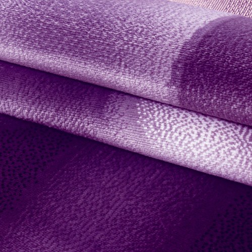 Kortluvet tæppe PLUS Abstrakt-Wellen VIOLET - rektangel