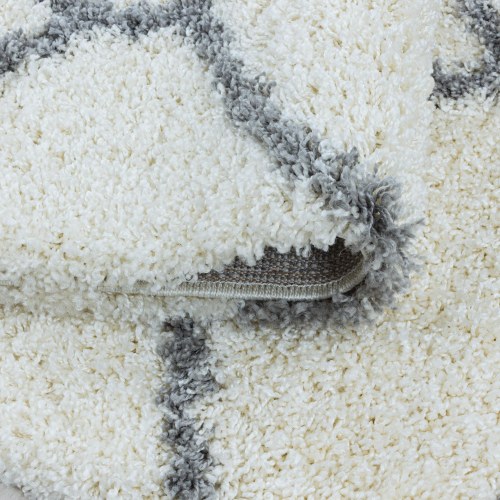 SALSA shaggy gulvtæppe creme 240 x 340 cm