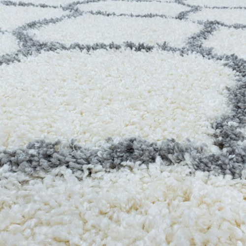 SALSA shaggy gulvtæppe creme 240 x 340 cm