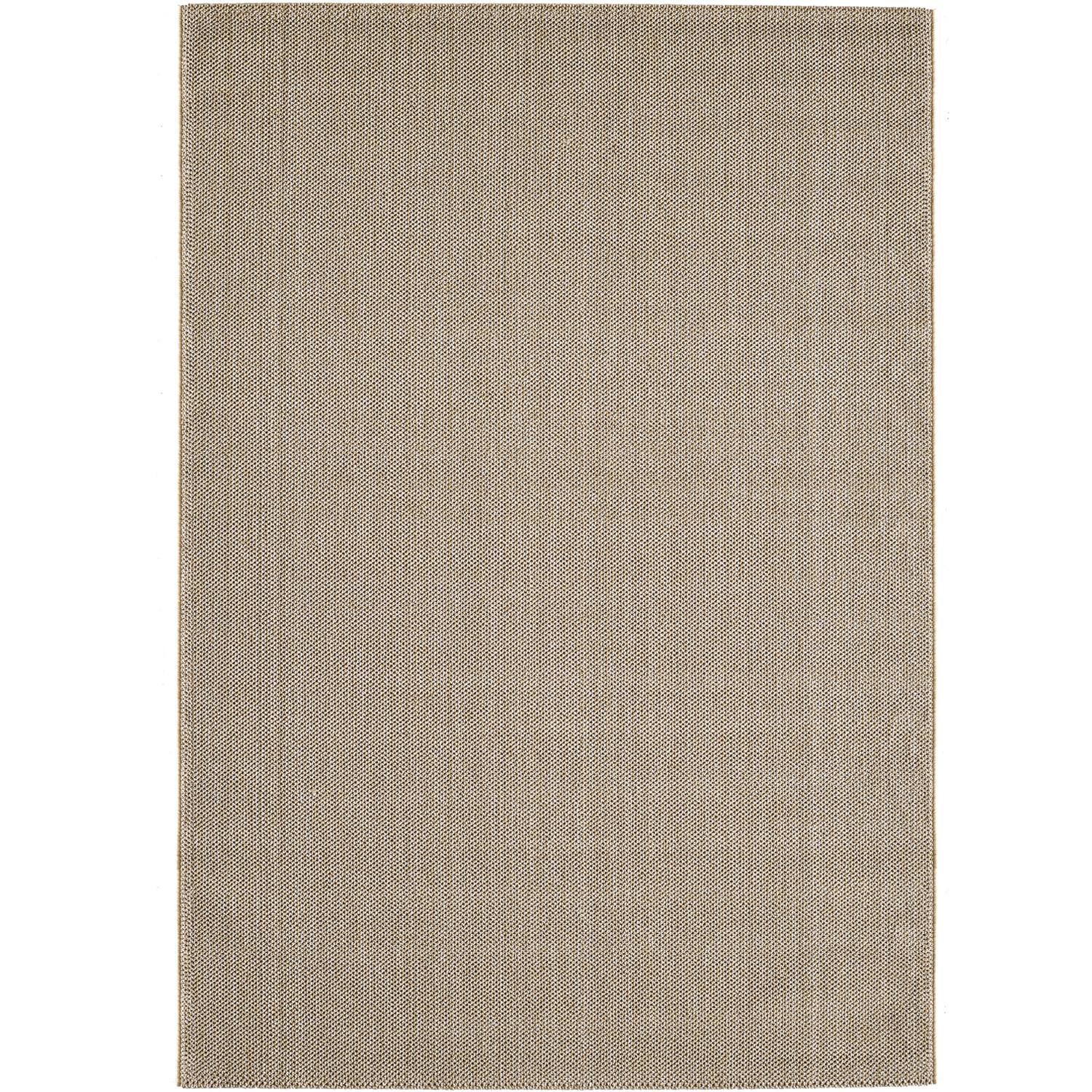LOOM Unicolor beige løber - kortluvet gulvtæppe - 80 x 250 cm