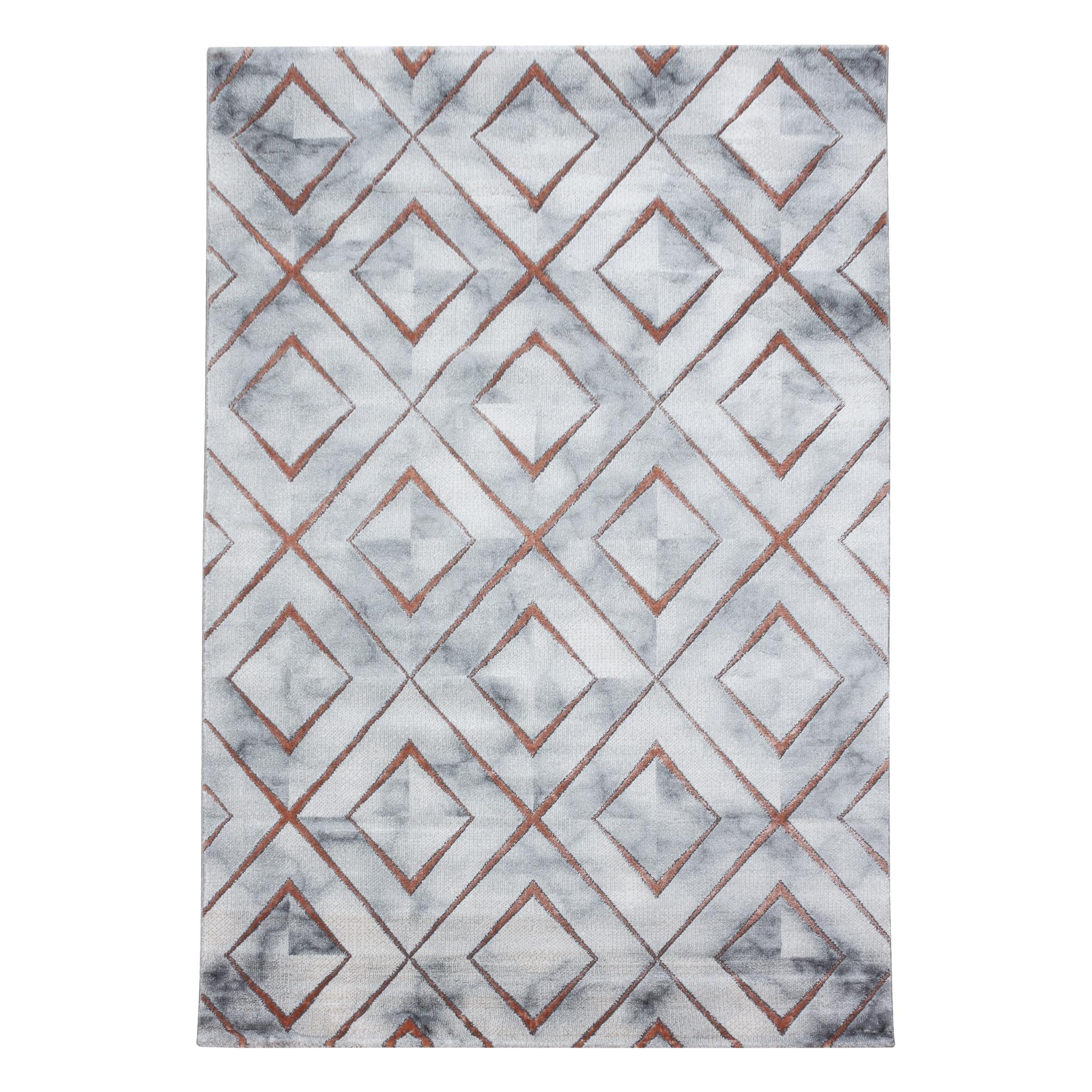 NAXOS Marmor bronze kortluvet gulvtæppe 140 x 200 cm - 140 x 200 cm
