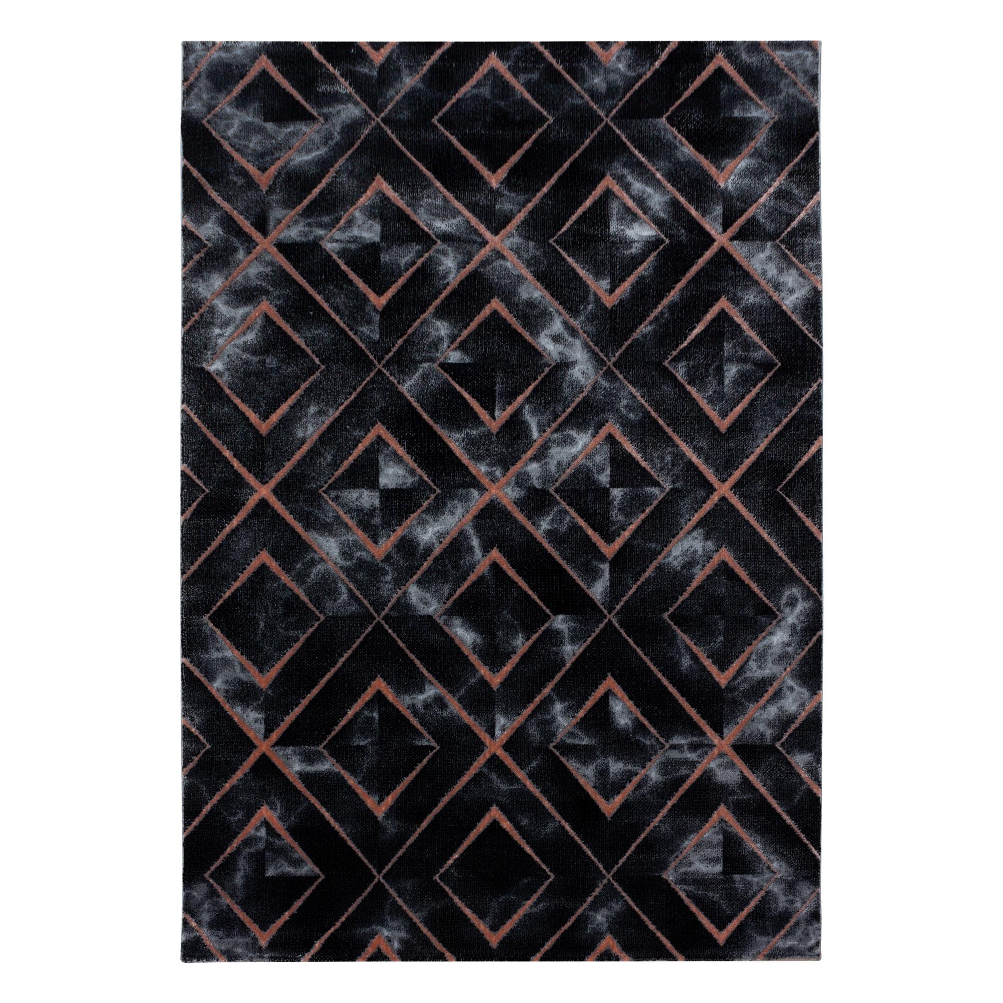 NAXOS Marmor bronze rektangulært kortluvet tæppe 140 x 200 cm - 140 x 200 cm