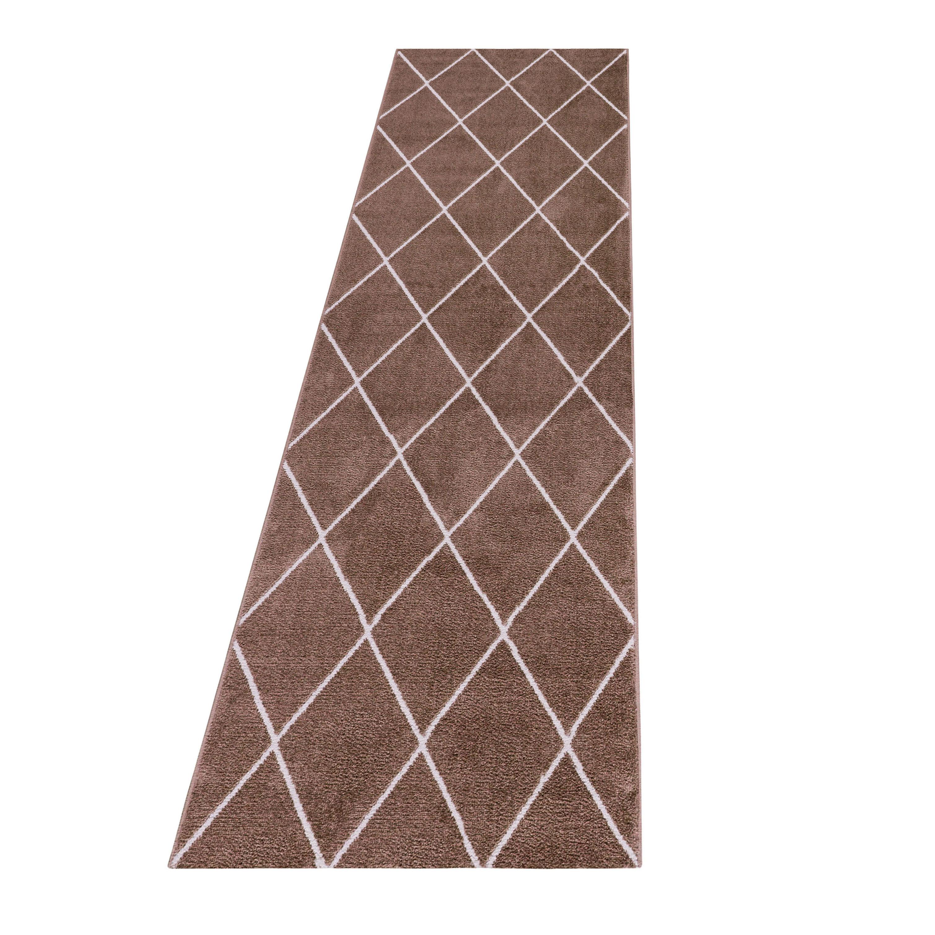RIO Chevron kobber løber tæppe 80 x 250 cm - 80 x 250 cm