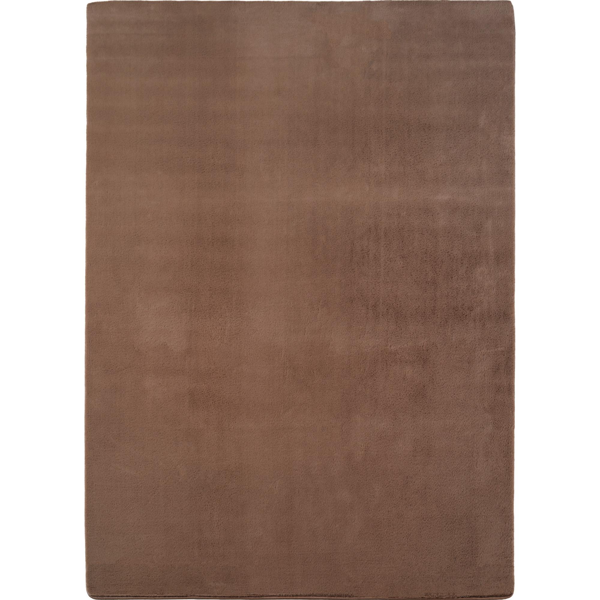 JOY Unicolor kortluvet gulvtæppe i MOKKA - rektangel - 240 x 340 cm