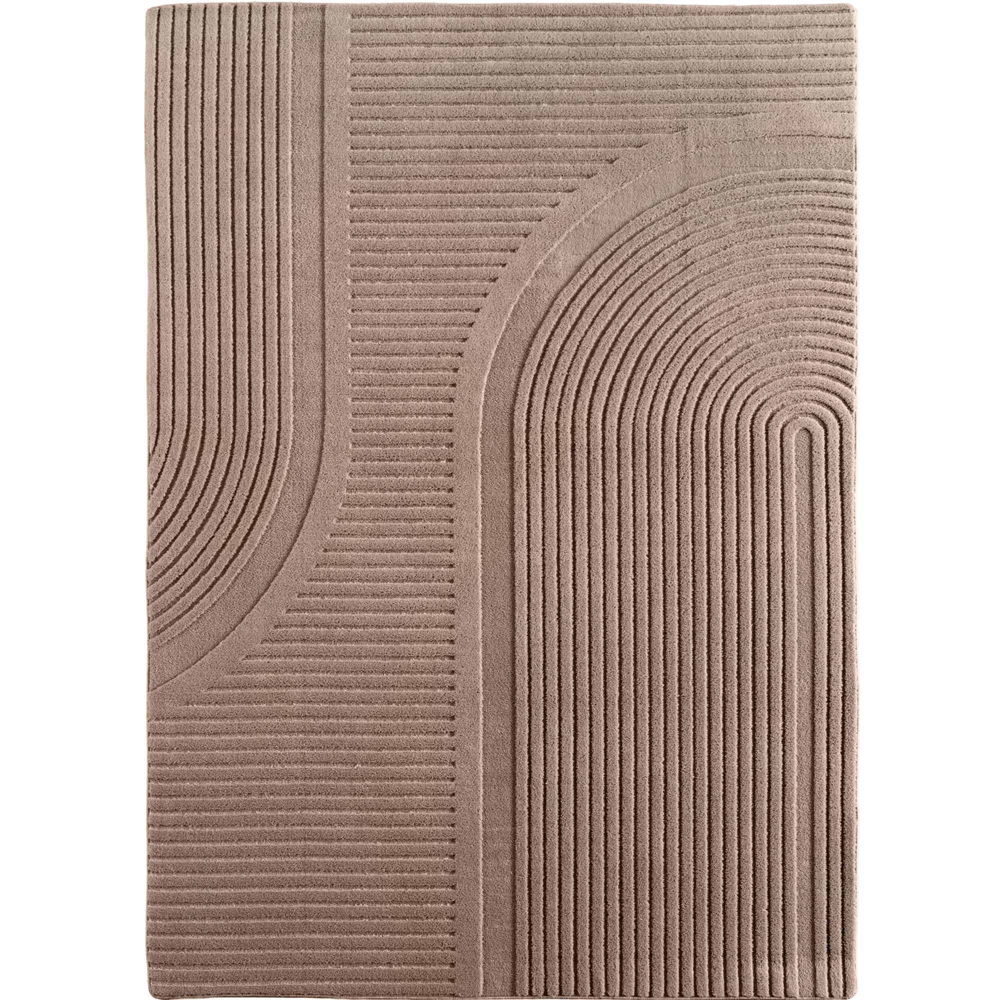 POMPEI boho kortluvet tæppe rektangel - beige - 120 x 170 cm