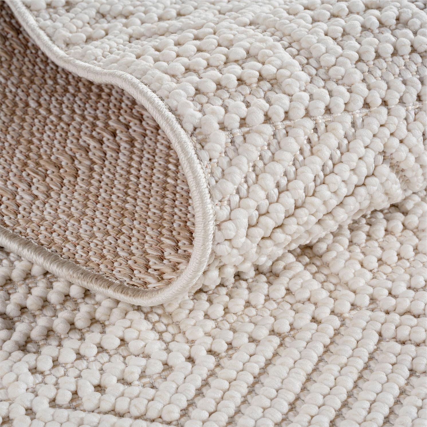 HELIX creme løber kortluvet tæppe - 80 x 150 cm